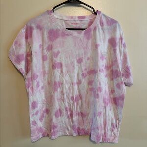 Juicy Couture Purple and White Tie-Dye Women's Tee